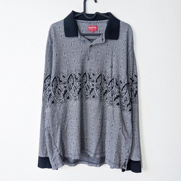 supreme paisley long sleeve